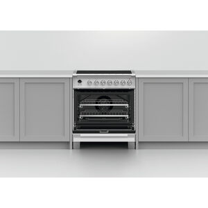 Fisher & Paykel Series 9 Classic 30 in. 3.6 cu. ft. Convection Oven Freestanding Electric Range with 4 Induction Zones - White, , hires