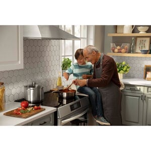 Frigidaire Gallery Series 30 in. 6.2 cu. ft. Air Fry True European Convection Steam Slide-In Electric Range with 5 Induction Burners - Stainless Steel, , hires