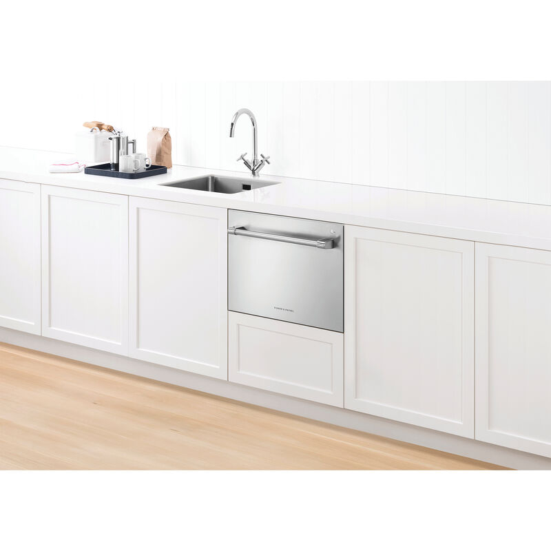 Fisher & Paykel Series 9 Professional 24 in. Top Control Single Dishwasher Drawer, 42 dBA, 7 Place Settings & 15 Wash Cycles - Stainless Steel, , hires