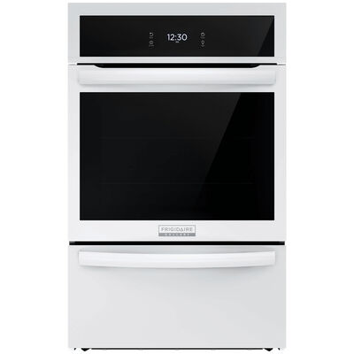 Frigidaire Gallery 24 in. 2.8 cu. ft. Gas Wall Oven with True European Convection & Self Clean - White | GCWG2438AW