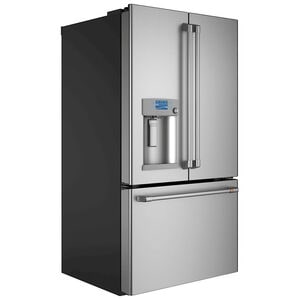 Cafe 36 in. 27.8 cu. ft. Smart French Door Refrigerator with Ice & Water Dispenser - Stainless Steel, Stainless Steel, hires
