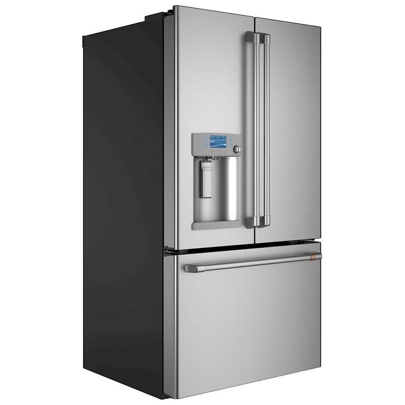 Cafe 36 in. 27.8 cu. ft. Smart French Door Refrigerator with Ice & Water Dispenser - Stainless Steel, Stainless Steel, hires