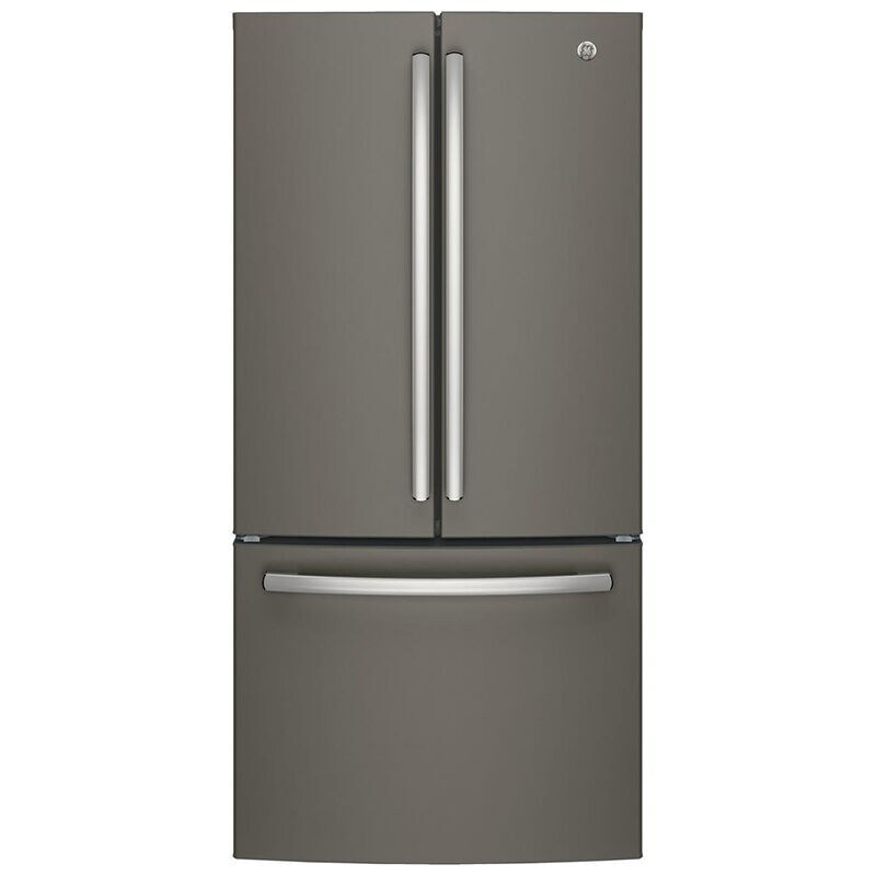 GE 33 in. 18.6 cu. ft. Counter Depth French Door Refrigerator with Internal Water Dispenser - Fingerprint Resistant Slate, Slate, hires