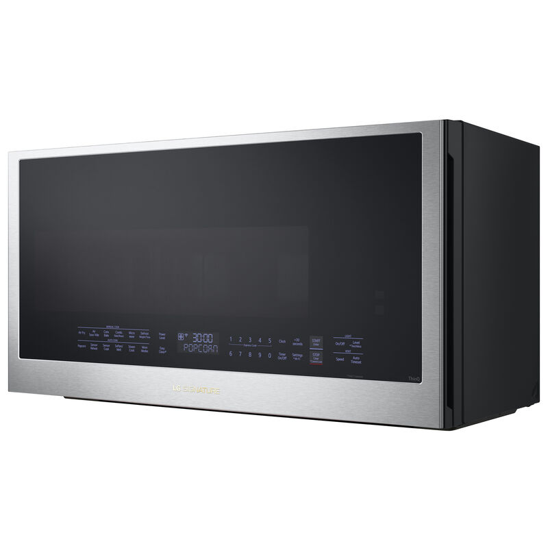 LG SIGNATURE 30 in. 1.7 cu. ft. 950W Smart Over-the-Range Microwave with 300 CFM, Convection & Sensor Cooking - PrintProof Stainless Steel, , hires