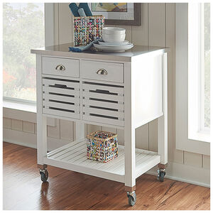 Taylor Kitchen Cart-White, , hires