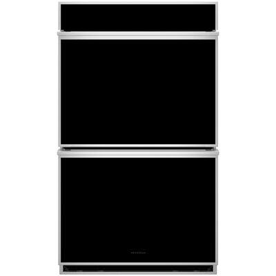 Monogram Minimalist Series 30 in. 10.0 cu. ft. Smart Top Control Electric Double Wall Oven with True European Convection - Stainless Steel | ZTD90DSSZSS