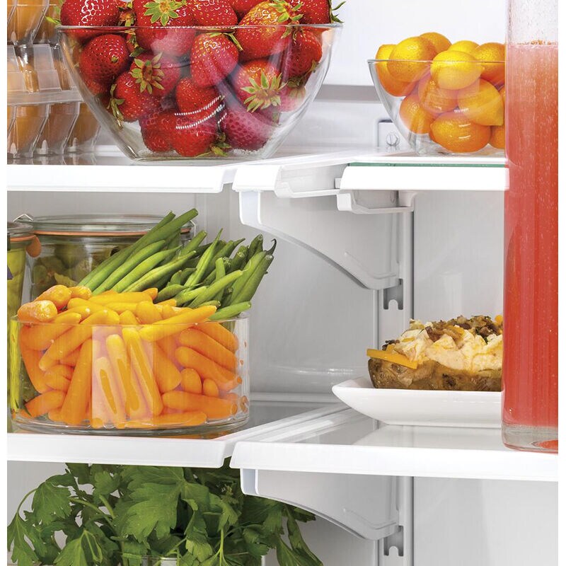 GE 33 in. 18.6 cu. ft. Counter Depth French Door Refrigerator with Internal Water Dispenser - Fingerprint Resistant Stainless, Fingerprint Resistant Stainless, hires