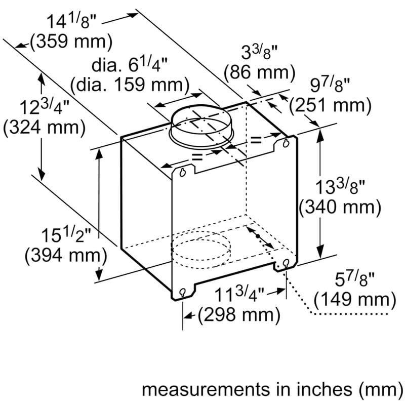 Bosch 600 CFM Inline Blower for Range Hoods, , hires