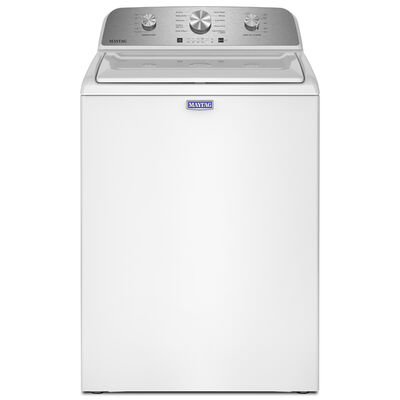 Maytag 27 in. 4.3 cu. ft. Top Load Washer with Sanitize with Oxi - White | MTW4200SW