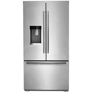 JennAir 36 in. 23.8 cu. ft. Smart Counter Depth French Door Refrigerator with External Ice & Water Dispenser - Stainless Steel, , hires