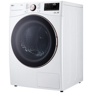 LG 27 in. 7.8 cu. ft. Smart Stackable Ventless Electric Dryer with Dual Inverter Heat Pump & AI Sensor Dry - White, , hires