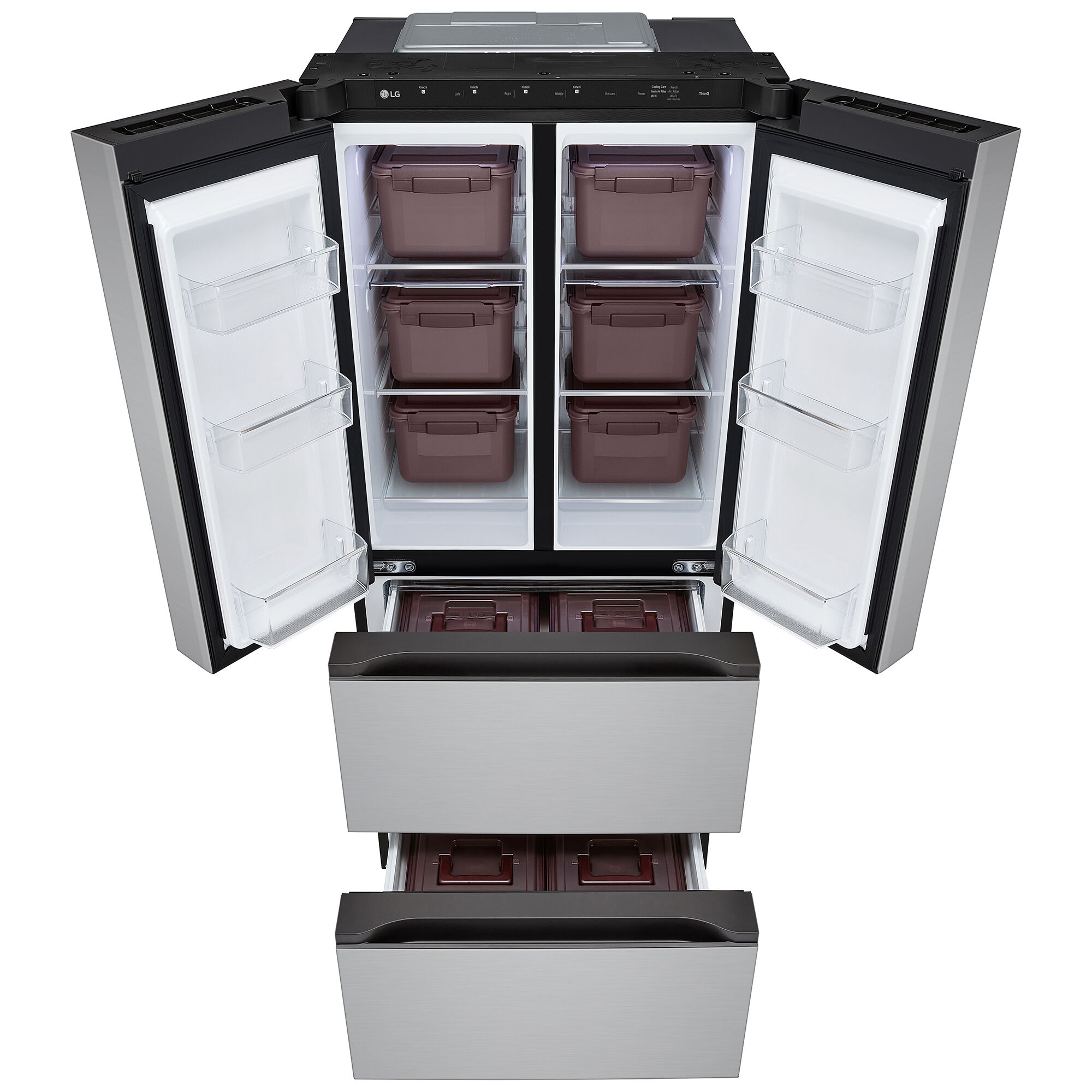 LG Kimchi/Specialty Food 30 in. 14.3 cu. ft. Smart 4-Door French