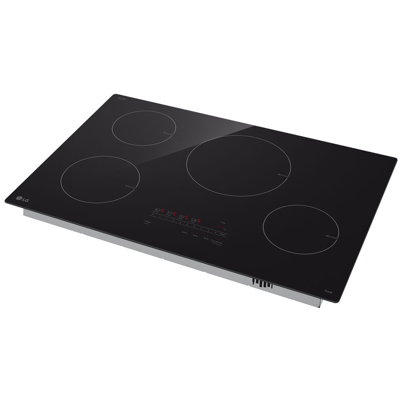 LG 30 in. 4-Burner Smart Induction Cooktop with Simmer Burner & Power Burner - Black, , hires