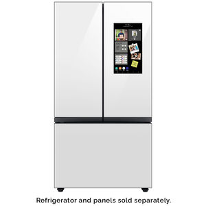 Samsung BESPOKE 3-Door French Door Top Panel for Refrigerators - White Glass, , hires