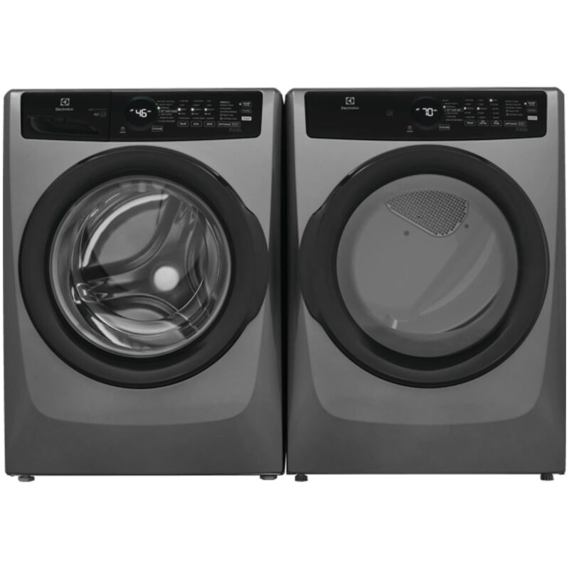 Electrolux 400 Series 27 in. 8.0 cu. ft. Stackable Electric Dryer with Sensor Dry, Sanitize & Steam Cycle - Titanium, , hires