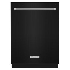 KitchenAid 24 in. Built-In Dishwasher with Top Control, 39 dBA Sound Level, 13 Place Settings, 5 Wash Cycles & Sanitize Cycle - Black, Black, hires