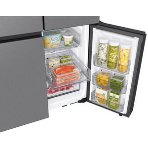 Samsung Bespoke 36 in. 28.6 cu. ft. Smart 4-Door French Door Refrigerator with Internal Water Dispenser - Fingerprint Resistant Stainless, Fingerprint Resistant Stainless, hires
