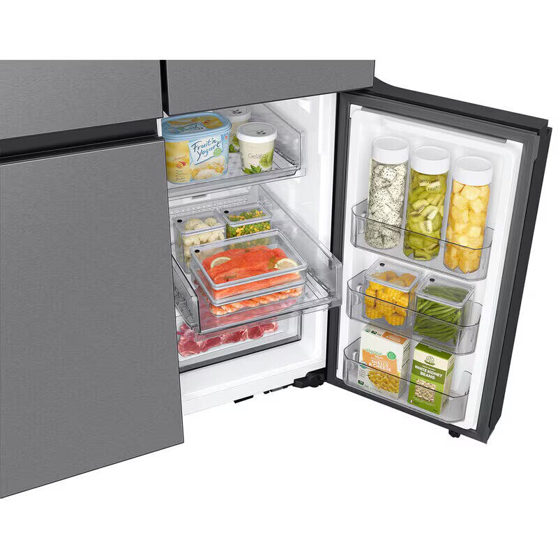 Samsung Bespoke 36 in. 28.6 cu. ft. Smart 4-Door French Door Refrigerator with Internal Water Dispenser - Fingerprint Resistant Stainless, Fingerprint Resistant Stainless, hires