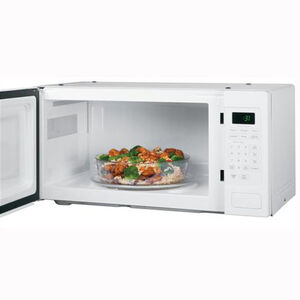 GE Profile 24 in. 1.1 cu.ft Countertop Microwave with 10 Power Levels & Sensor Cooking Controls - White, White, hires