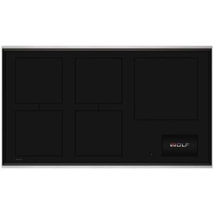 Wolf Transitional Series 36 in. Induction Cooktop with 5 Smoothtop Burners - Black, , hires