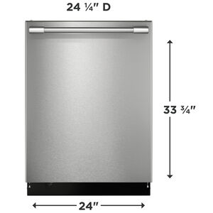 Frigidaire Professional 24 in. Top Control Dishwasher with 45 dBA Sound Level, 3rd-Rack & MaxBoost Dry - Stainless Steel, , hires