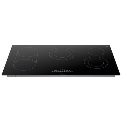 Bosch 800 Series 36 in. 5-Burner Electric Cooktop with Simmer Burner & Power Burner - Black | NET8669UC