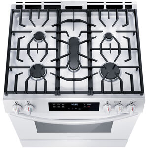 Frigidaire 30 in. 5.1 cu. ft. Oven Slide-In Gas Range with 5 Sealed Burners - White, White, hires