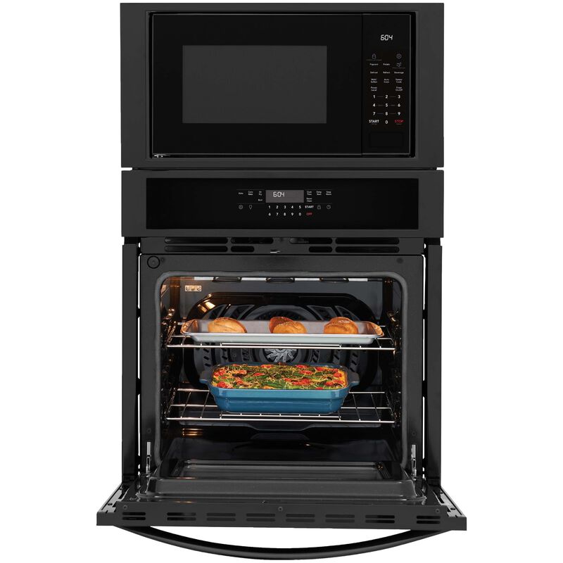 Frigidaire 27 in. 5.4 cu. ft. Electric Microwave/Wall Oven Combo with Standard Convection & Sensor Cooking - Black, , hires