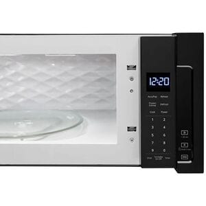 Whirlpool 30 in. 1.1 cu. ft. 1000W Low Profile Over-the-Range Microwave with 400 CFM - Black, Black, hires