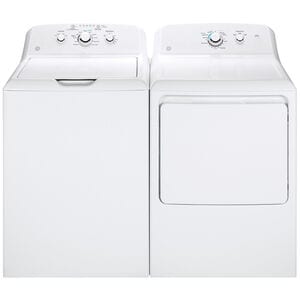 GE 27 in. 6.2 cu. ft. Electric Dryer with Aluminized Alloy Drum - White, , hires