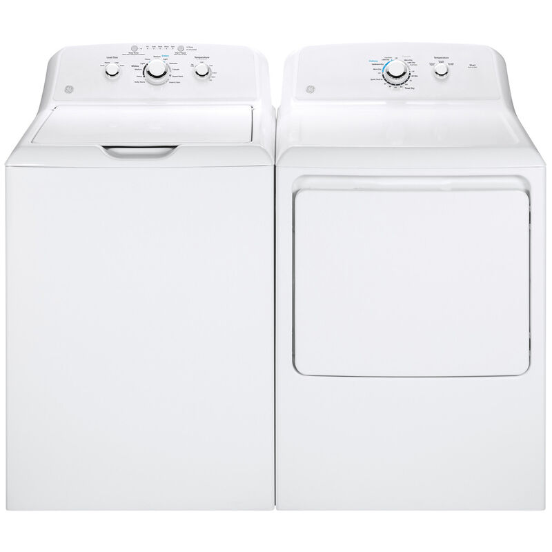 GE 27 in. 6.2 cu. ft. Electric Dryer with Aluminized Alloy Drum - White, , hires