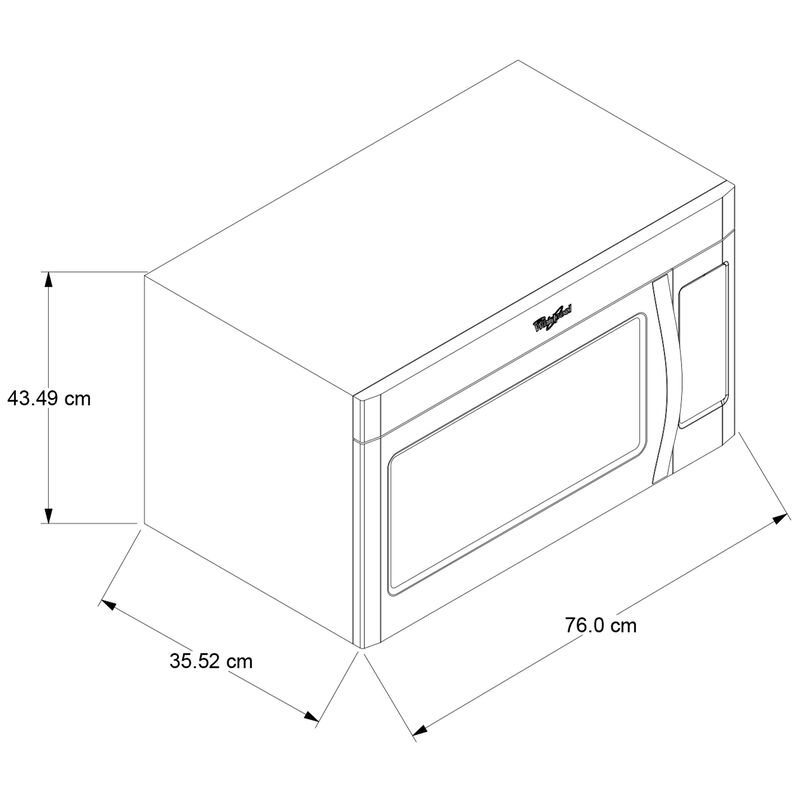 Whirlpool 30" 1.7 Cu. Ft. Over-the-Range Microwave with 10 Power Levels, 300 CFM - Stainless Steel, Stainless Steel, hires