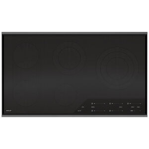 Wolf Transitional Series 36 in. 5-Burner Electric Cooktop with Simmer Burner - Stainless Steel, , hires
