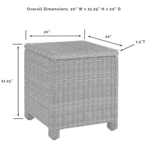 Crosley Bradenton 3-Piece Outdoor Chair and Side Table Set - Sand, , hires