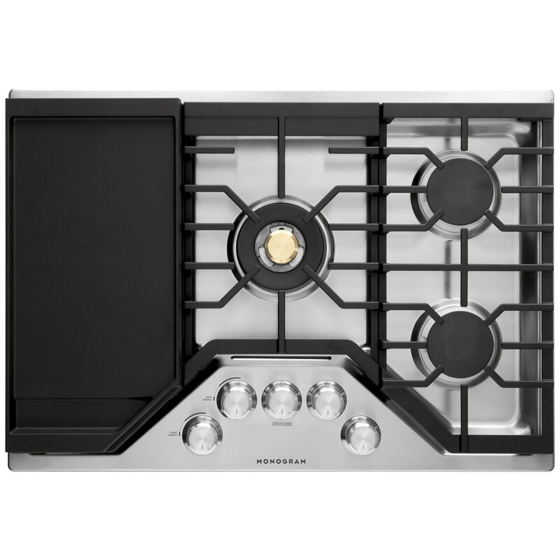 Monogram 30 Gas Cooktop With 5 Sealed, Countertop Gas Stove With Griddle Pancake
