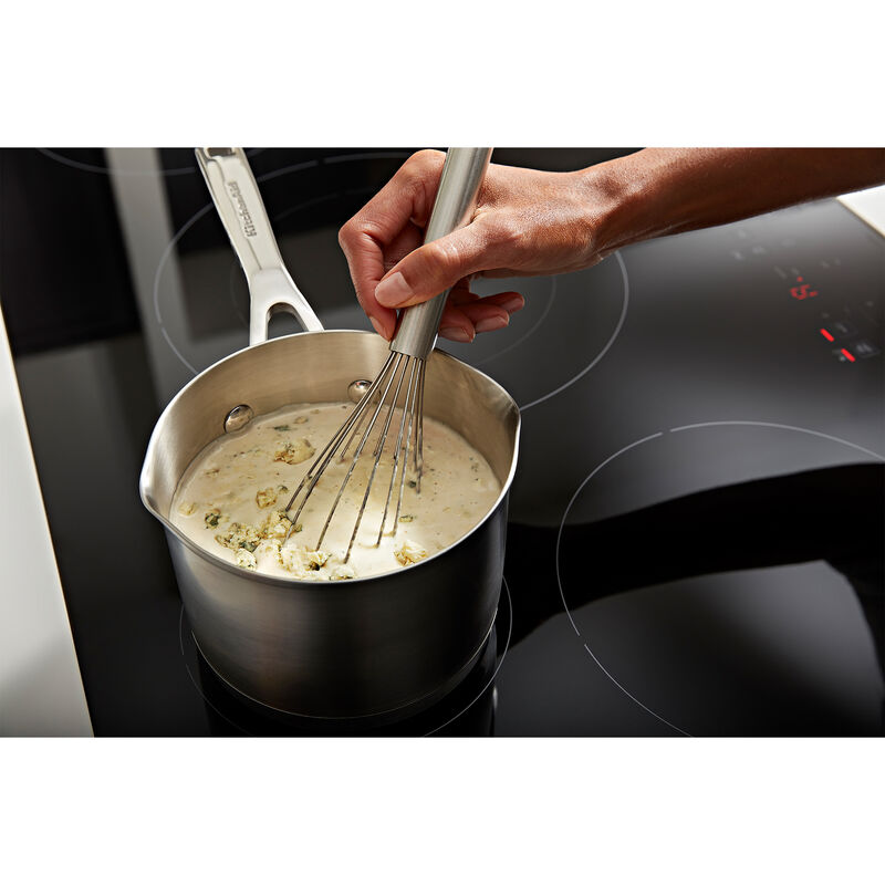 KitchenAid 36 in. 5-Burner Induction Cooktop with Simmer Burner & Power Burner - Black, , hires