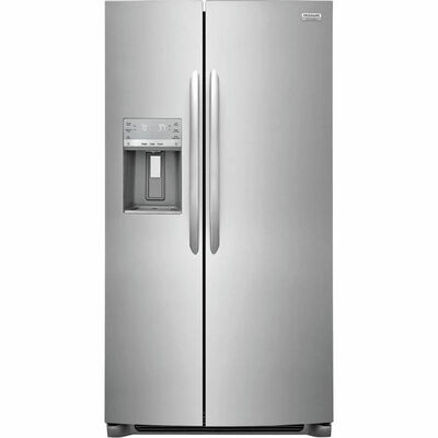 Frigidaire Gallery 36 in. 25.6 cu. ft. Side-by-Side Refrigerator with Ice & Water Dispenser - Stainless Steel | GRSS2652AF