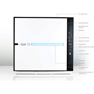 Rabbit Air MinusA2 Ultra Quiet Germ Defense WiFi Enabled Air Purifier - White - for Rooms Up To 815 Sq. Ft., , hires