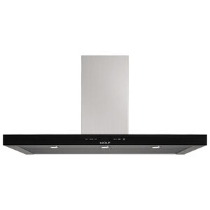Wolf 45 in. Chimney Style Range Hood with 3 Speed Settings & 2 LED Lights - Black, , hires