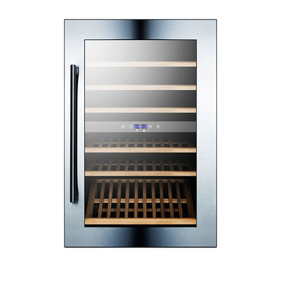 Summit 24 in. Compact Built-In Wine Cooler with 59 Bottle Capacity, Single Temperature Zones & Digital Control - Stainless Steel | VC60D