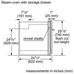 Thermador Professional Series 30 in. 2.8 cu. ft. Smart Steam Electric Single Wall Oven with True European Convection - Stainless Steel, , hires