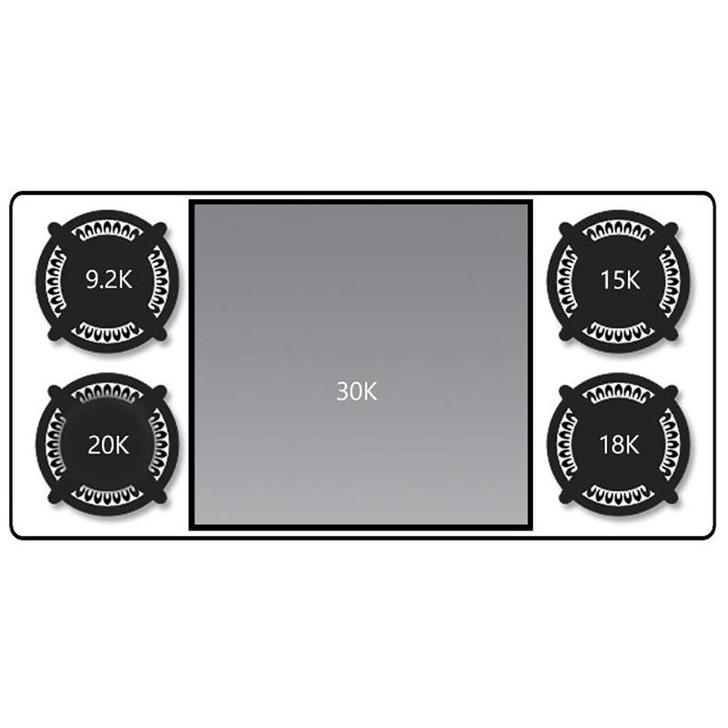 Wolf 48 in. Natural Gas Cooktop with 4 Sealed Burners & Griddle - Stainless Steel, , hires