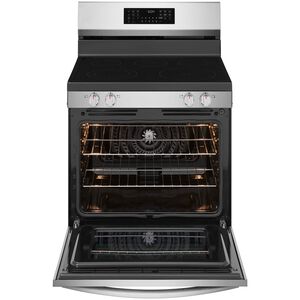 Frigidaire 30 in. 5.3 cu. ft. Air-Fry True European Convection Steam Oven Electric Range with 5 Induction Burner - Stainless Steel, , hires