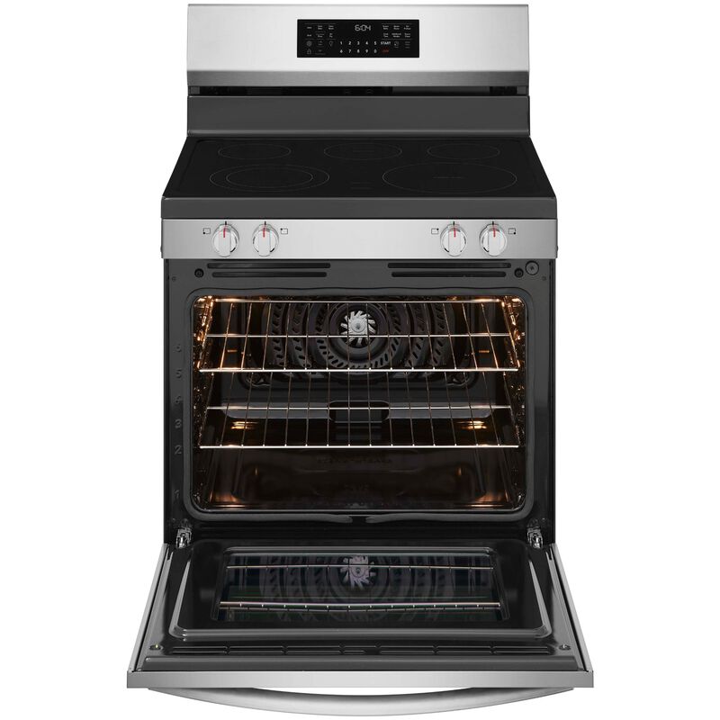 Frigidaire 30 in. 5.3 cu. ft. Air-Fry True European Convection Steam Oven Electric Range with 5 Induction Burner - Stainless Steel, , hires