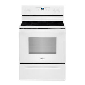 Whirlpool 30 in. 5.3 cu. ft. Oven Freestanding Electric Range with 5 Smoothtop Burners - White, White, hires