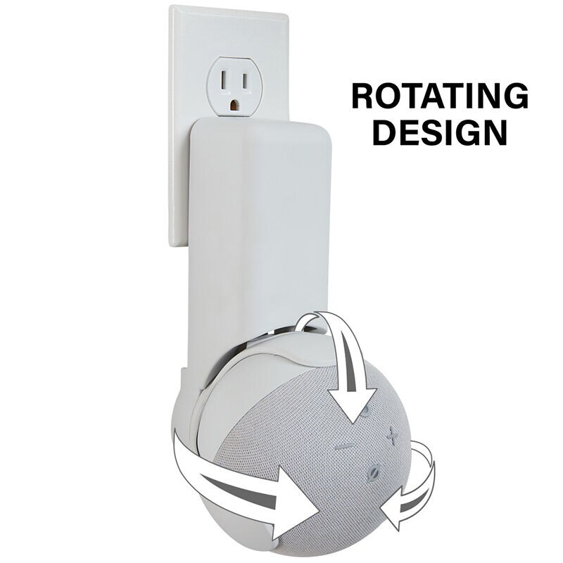 Sanus - Outlet Hanger Designed for Echo Dot (4th Gen) - White, , hires