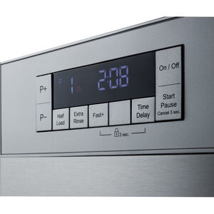 Summit 24 in. Front Control Dishwasher with 49 dBa Sound Level & Pocket - Stainless Steel, , hires