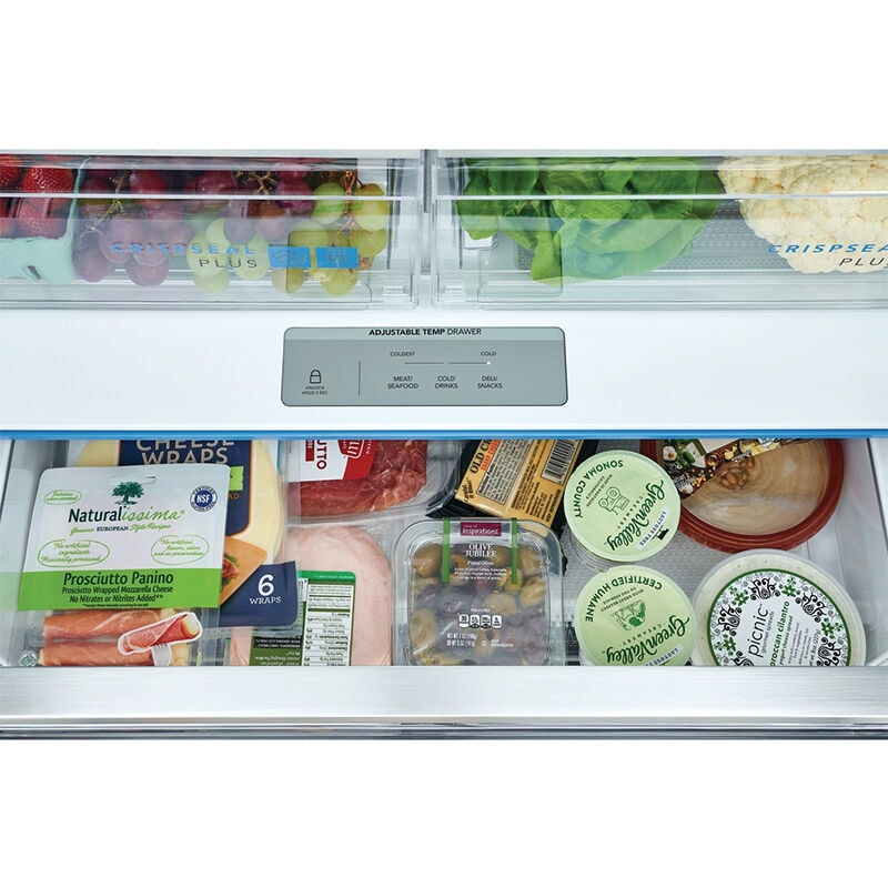 Frigidaire Gallery 36 in. 27.8 cu. ft. French Door Refrigerator with Ice & Water Dispenser - Smudge-Proof Stainless Steel, Smudge-Proof Stainless Steel, hires