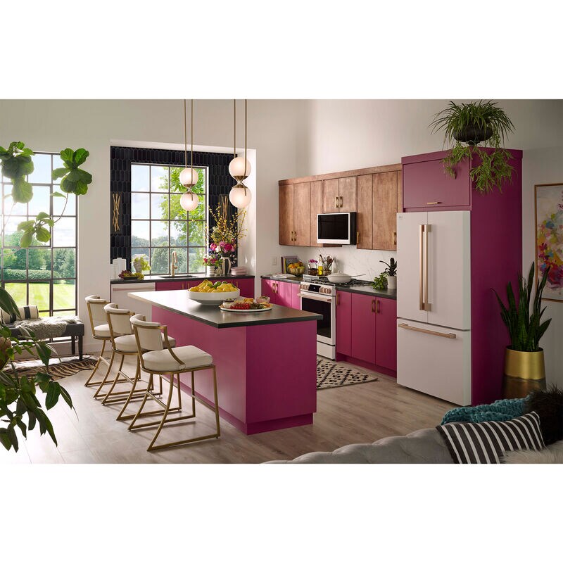 LG Studio 36 in. 26.5 cu. ft. Smart Counter Depth French Door Refrigerator with Internal Water Dispenser - Essence White, Essence White, hires