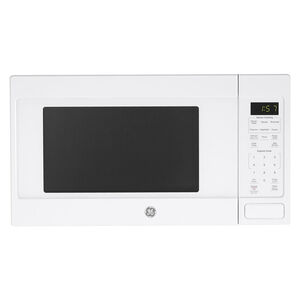 GE 22 in. 1.6 cu.ft Countertop Microwave with 10 Power Levels & Sensor Cooking Controls - White, White, hires